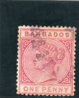 BARBADOS 1882-6 O - Barbados (...-1966)