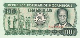 BILLET # MOZAMBIQUE # 100 METICAIS # PICK : 130    # 1989 #  NEUF # - Moçambique