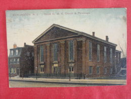 New Jersey -- Burlington   Broad Street M.E. Church 1908  Stamp Fell Off Ref 1110 - Atlantic City