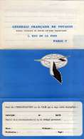 CARTE - LETTRE  Vierge 3 Volets Générale Française De Voyages  C.E.T 2rue De La Paix PARIS -2e Année 1961 - Cartes/Enveloppes Réponse T