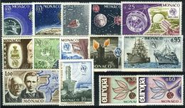 TIMBRES POSTE MONACO De 1965 ANNEE COMPLETE + PA N°84 - Años Completos