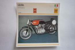 Transports - Sports Moto - Carte Fiche Technique Moto ( Gilera 175 Formule 2 - Course -1957 ( Description Au Dos - Motorradsport