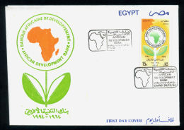 EGYPT / 1994 / AFRICAN DEVELOPMENT BANK / MAP/ FDC. - Lettres & Documents