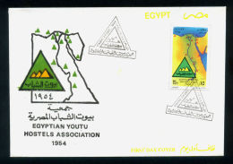 EGYPT / 1994 / EGYPTIAN YOUTH HOSTELS ASSOCIATION / MAP / FDC. - Cartas & Documentos