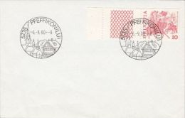 TOWN SPECIAL POSTMARK, HORSE RIDERS, STAMP ON COVER, 1980, SWITZERLAND - Lettres & Documents