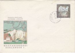 CAVES FROM HUNGARY, BARADLA CAVE, SPECIAL COVER, 1989, HUNGARY - Briefe U. Dokumente