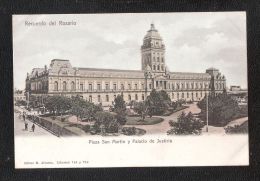 ARGENTINA Recuerdo Del Rosario Plaza San Martin Y Palacio De Justicia DOS SIMPLE  NON CIRCULADA - Argentinië