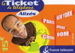 TICKET  FRANCE TELECOM  15e   Alizes Homme - Tickets FT