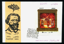 EGYPT / 1994 / ITALY / MUSIC / OPERA AIDA / VERDI / FDC - Storia Postale