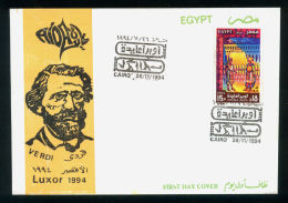 EGYPT / 1994 / ITALY / MUSIC / OPERA AIDA / VERDI / FDC - Briefe U. Dokumente