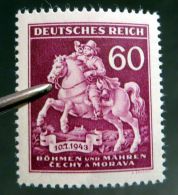 Böhmen U.Mähren, 1943, Mi.Nr. 113 ** Mit Druckzufälligkeit "falsches Datum 10.7.1943" - Unused Stamps