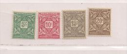 MAURITANIE  ( FRMAURI - 2 )  1914   N° YVERT ETR TELLIER    TAXE  N°  17/20  N* - Unused Stamps