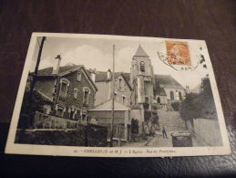 A02.CPA.77 CHELLES (SEINE ET MARNE)L'Eglise.Rue Du PRESBYTERE.rare Beau Plan Animé.écrite & Voyagée 1933 - Chelles