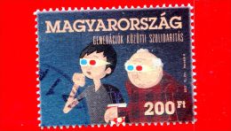 UNGHERIA - MAGYAR - 2012 - USATO - Solidarity Between Generations - 200 Ft - Usati