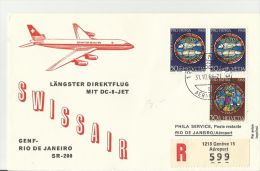 =CH  R- CV. FIRST FLUG 1968 - First Flight Covers