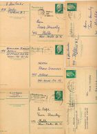 DDR  9 Postkarten P75 PLZ-Bereich 10  Kat. 11,25 € - Cartes Postales - Oblitérées