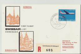 =CH  R- CV. FIRST FLUG 1969 - First Flight Covers