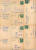 DDR  6 Postkarten P75 PLZ-Bereich 12-124  Kat. 7,50 € - Postcards - Used