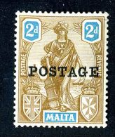 374) Malta SG# 147  Mint* Offers Welcome - Malte (...-1964)