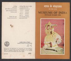 INDIA, 1978, Museums Of India, Set 4 V,  Folder With Reverse - Covers & Documents