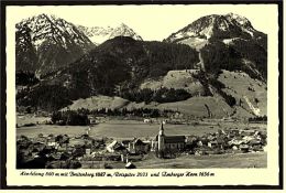 Hindelang Mit Breitenberg, Rotspitze Und Imberger Horn  -  Ansichtskarte Ca.1940    (2534) - Immenstadt