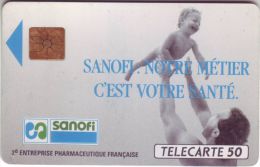 :Télécarte  F122 686 SANOFI 50Unités Vide état TTB COTATION 4€ - 1989