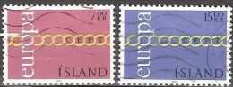 ICELAND #STAMPS FROM YEAR 1971 "EUROPE STAMPS" - Usados