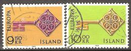ICELAND #STAMPS FROM YEAR 1968 "EUROPE STAMPS" - Used Stamps