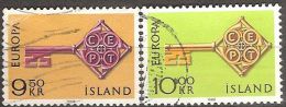 ICELAND #STAMPS FROM YEAR 1968 "EUROPE STAMPS" - Used Stamps