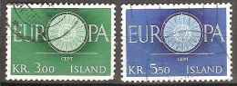 ICELAND #STAMPS FROM YEAR 1960 "EUROPE STAMPS" - Used Stamps