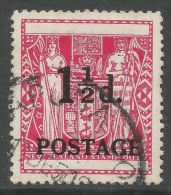 New Zealand. 1950 Fiscal Stamp Overprinted. 1½d Used - Gebraucht