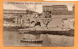 Pebbleside Beach & Grand Hotel Plymouth 1910 Postcard - Plymouth