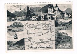 Ö-1727   LECHTALER ALPEN : 3-Passe Rundfahrt ( Map-card) - Lechtal