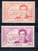 160517019 - AOF TOGO René Caillié 172 173 Sg - Unused Stamps