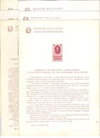 BIG - REPUBBLICA : 14 Dei Bollettini Illustrativi Emessi Nell'anno 1958 E 1959 - Variétés Et Curiosités