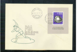 Yugoslawien / Yugoslavia / Yougoslavie 1962 Athletics PEA Block FDC - Briefe U. Dokumente