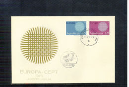 Yugoslawien / Yugoslavia / Yougoslavie 1970 Europa Cept FDC - Covers & Documents