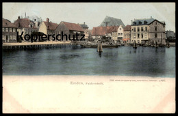 ALTE POSTKARTE EMDEN FALDERNDELFT 1902 Postcard Cpa AK Ansichtskarte - Emden