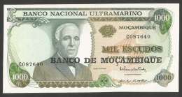 [NC] MOCAMBIQUE - BANCO NACIONAL ULTRAMARINO - 1000 ESCUDOS (1972) UNC - Mozambique