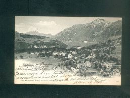 Suisse SZ - Morschach - Axenstein Und Pilatus ( Dos Simple Wehrli Noir & Blanc) - Morschach