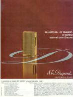 Reclame Uit Oud Magazine 1965 - S.T. Dupont Briquet  - A4 - Aansteker - Advertising Items