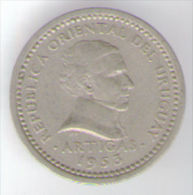 URUGUAY 2 CENTESIMOS 1953 - Uruguay