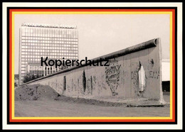 ÄLTERE POSTKARTE BERLIN BERLINER MAUER MIT AXEL SPRINGER VERLAG CHUTE DU MUR WALL Illinois State University Cpa Postcard - Berliner Mauer