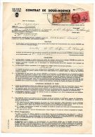 Contrat De Sous-Agence - Guéret 1937 - Electricidad & Gas