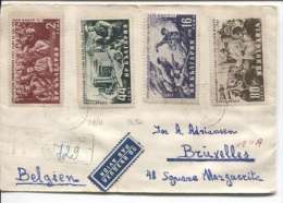 Bulgaria Sofia  1955 Registered Cover To Belgium Brussels PR343 - Covers & Documents