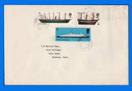 GB 1969-0006, British Ships FDC, London SE Postmark - 1952-1971 Em. Prédécimales