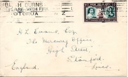 NOUVELLE-ZELANDE. N°246 De 1940 Sur Enveloppe Ayant Circulé. Tasman/Voilier. - Erforscher