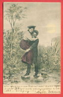 136387 / 1903 SOPOT BULGARIA COUPLE Man Homme Mann  Cuddle RIVER CROSSINGS Woman Femme Charles Scolik , Wien, VIII 849 - Scolik, Charles