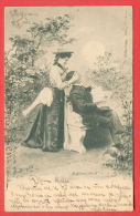 136389 / 1903 BULGARIA COUPLE Man Homme Mann HAT UMBRELLA BENCH Woman Femme - Charles Scolik , Wien, VIII 849 - Scolik, Charles