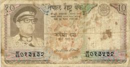 BILLET # NEPAL # 1974 # PICK 24 # BILLET CIRCULE # 10 ROUPIES # - Nepal